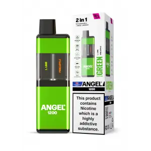 Green Edition Angel 1200 Rechargeable Disposable Pod Kit 